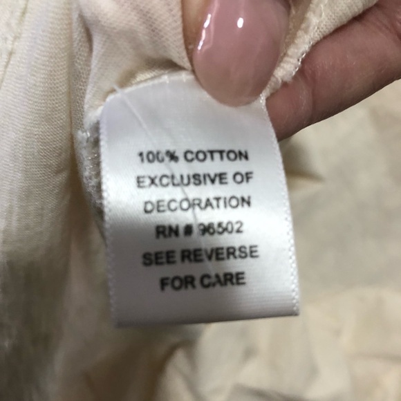 Krazy Kay white sequence woman’s size XL 100 % bohemian and lace. - Picture 7 of 7